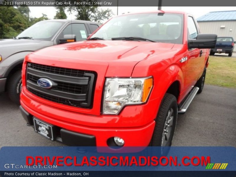 Race Red / Steel Gray 2013 Ford F150 STX Regular Cab 4x4