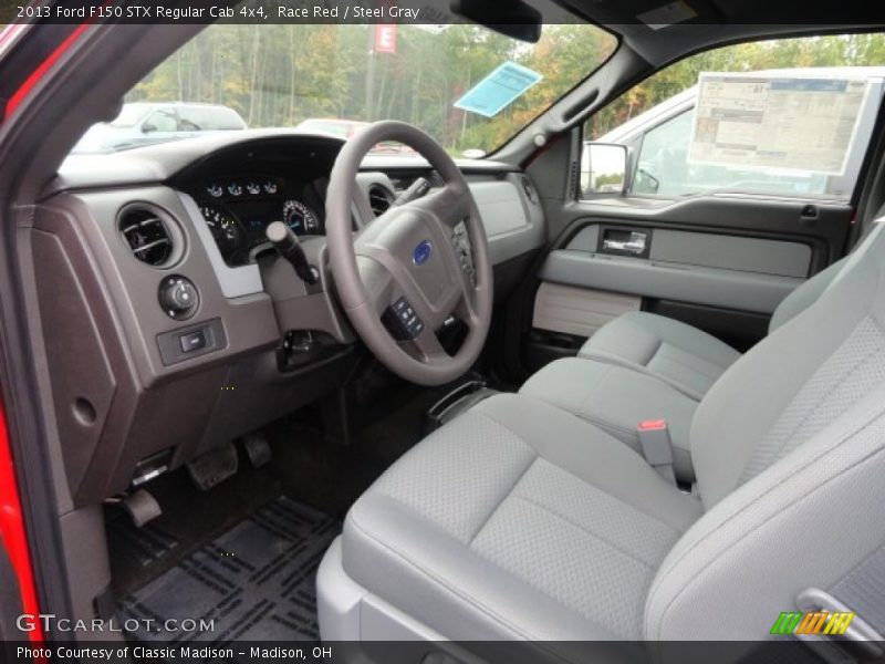  2013 F150 STX Regular Cab 4x4 Steel Gray Interior