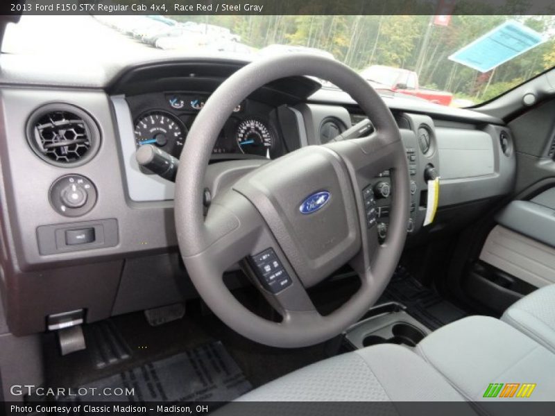 Race Red / Steel Gray 2013 Ford F150 STX Regular Cab 4x4