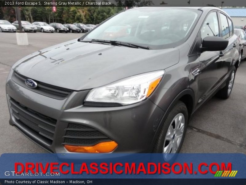 Sterling Gray Metallic / Charcoal Black 2013 Ford Escape S