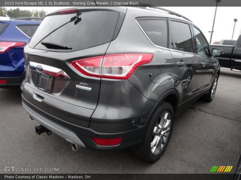 Sterling Gray Metallic / Charcoal Black 2013 Ford Escape SEL 2.0L EcoBoost