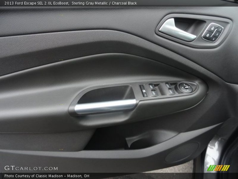Sterling Gray Metallic / Charcoal Black 2013 Ford Escape SEL 2.0L EcoBoost