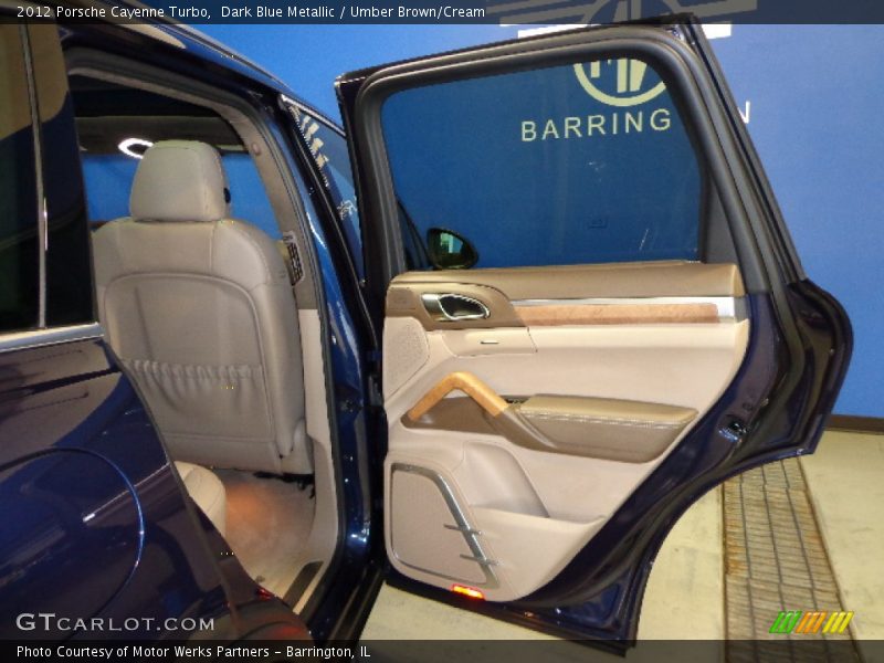 Dark Blue Metallic / Umber Brown/Cream 2012 Porsche Cayenne Turbo