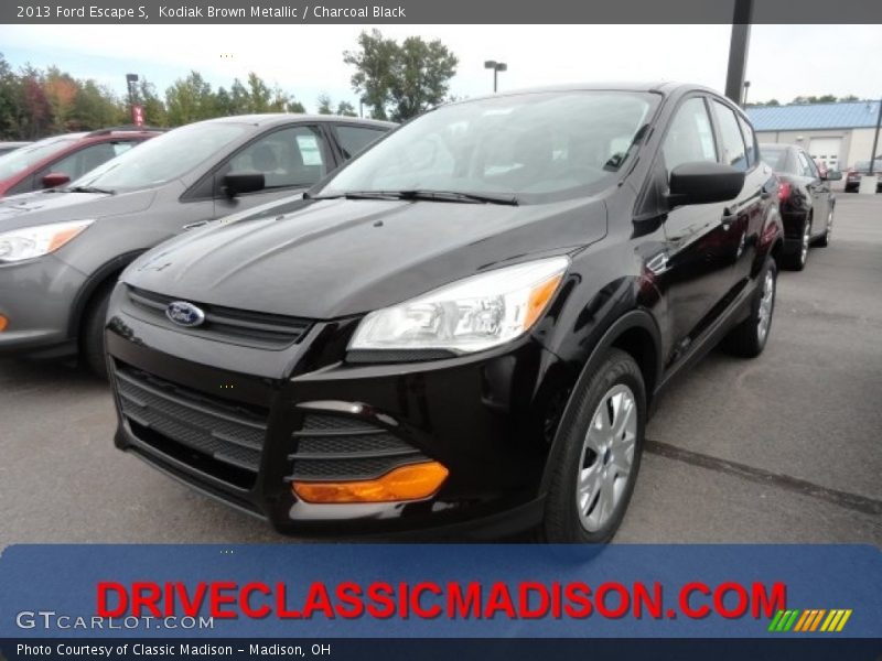 Kodiak Brown Metallic / Charcoal Black 2013 Ford Escape S