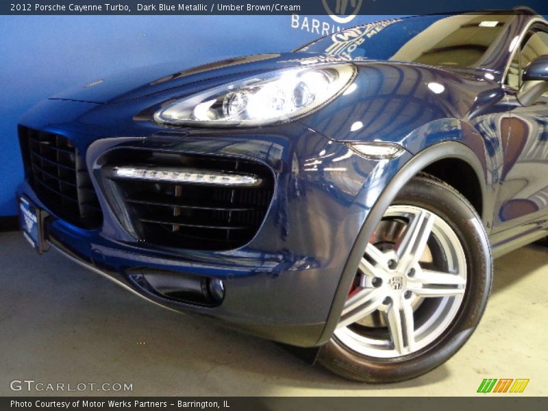 Dark Blue Metallic / Umber Brown/Cream 2012 Porsche Cayenne Turbo