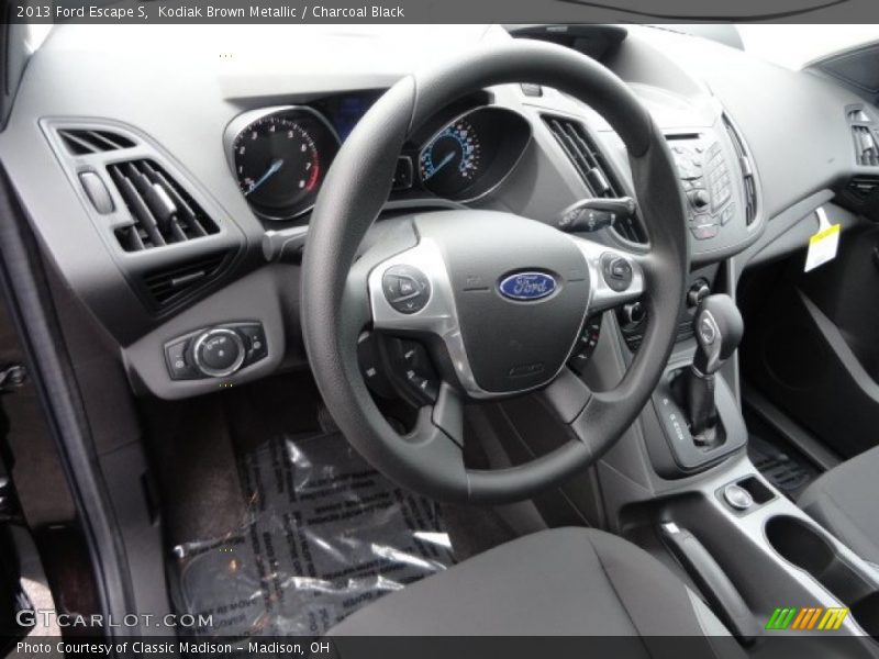 Kodiak Brown Metallic / Charcoal Black 2013 Ford Escape S