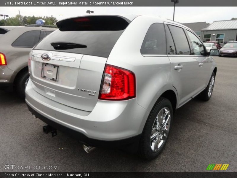 Ingot Silver Metallic / Sienna/Charcoal Black 2013 Ford Edge Limited AWD