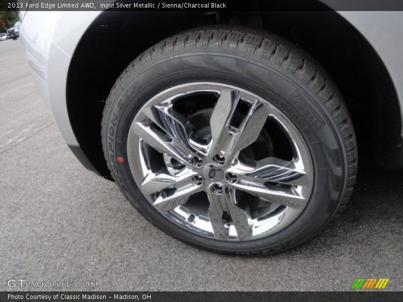 Ingot Silver Metallic / Sienna/Charcoal Black 2013 Ford Edge Limited AWD