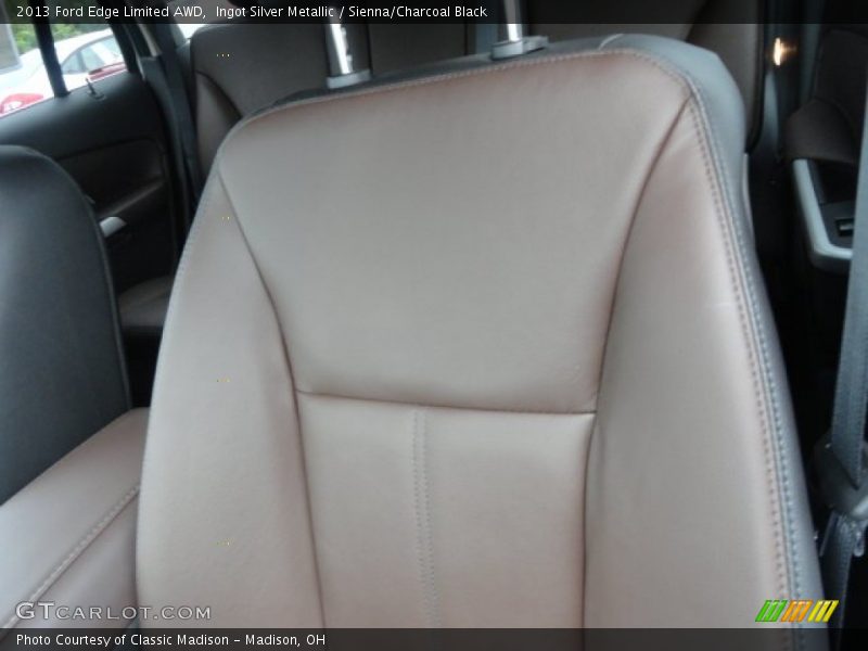 Ingot Silver Metallic / Sienna/Charcoal Black 2013 Ford Edge Limited AWD