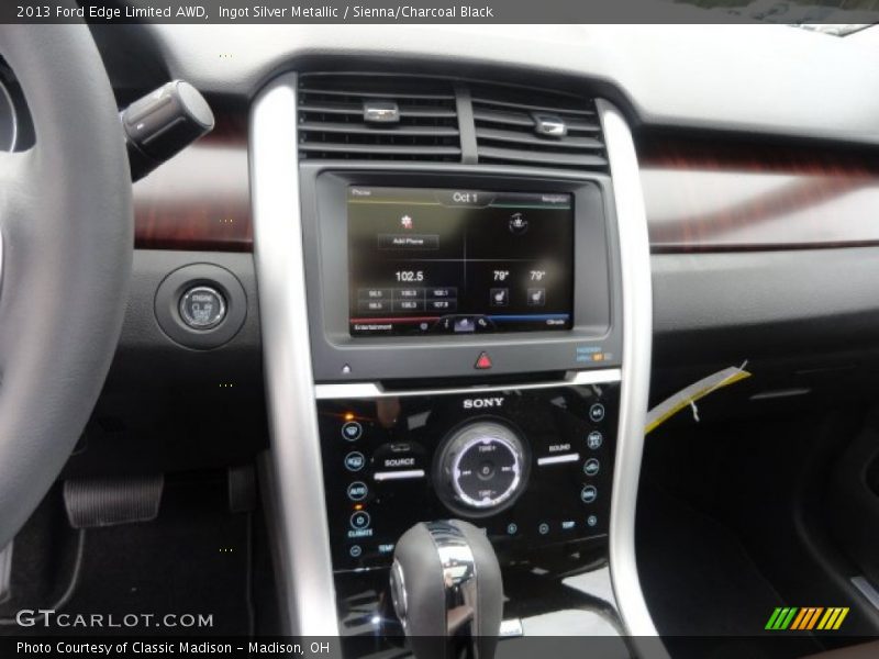 Ingot Silver Metallic / Sienna/Charcoal Black 2013 Ford Edge Limited AWD