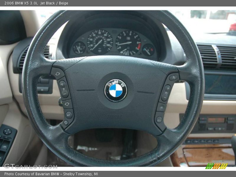 Jet Black / Beige 2006 BMW X5 3.0i