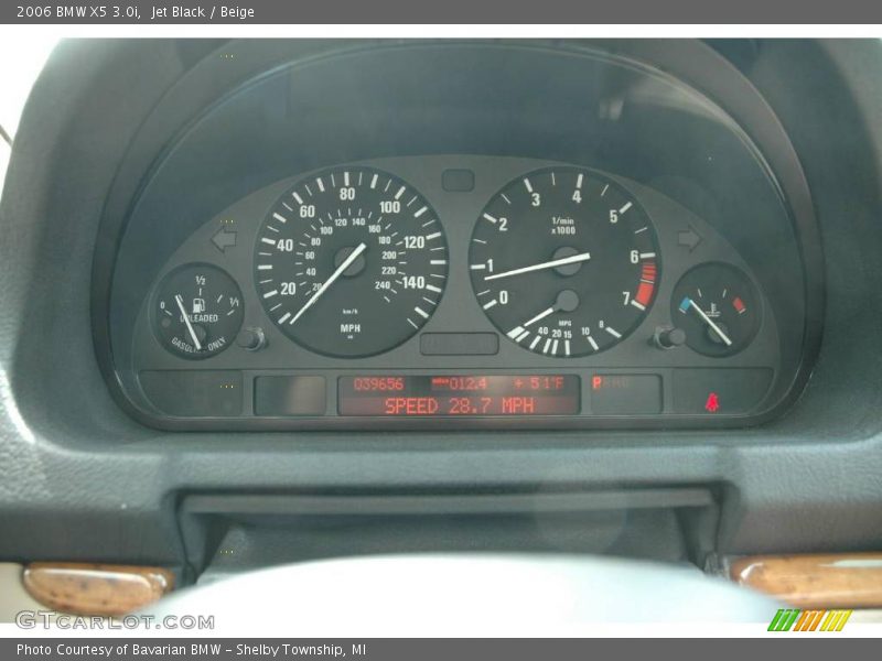 Jet Black / Beige 2006 BMW X5 3.0i