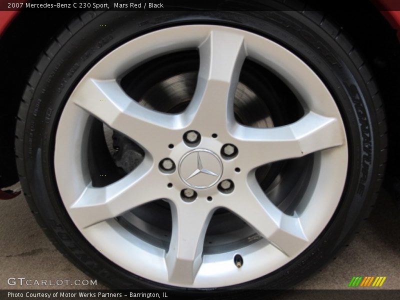 Mars Red / Black 2007 Mercedes-Benz C 230 Sport