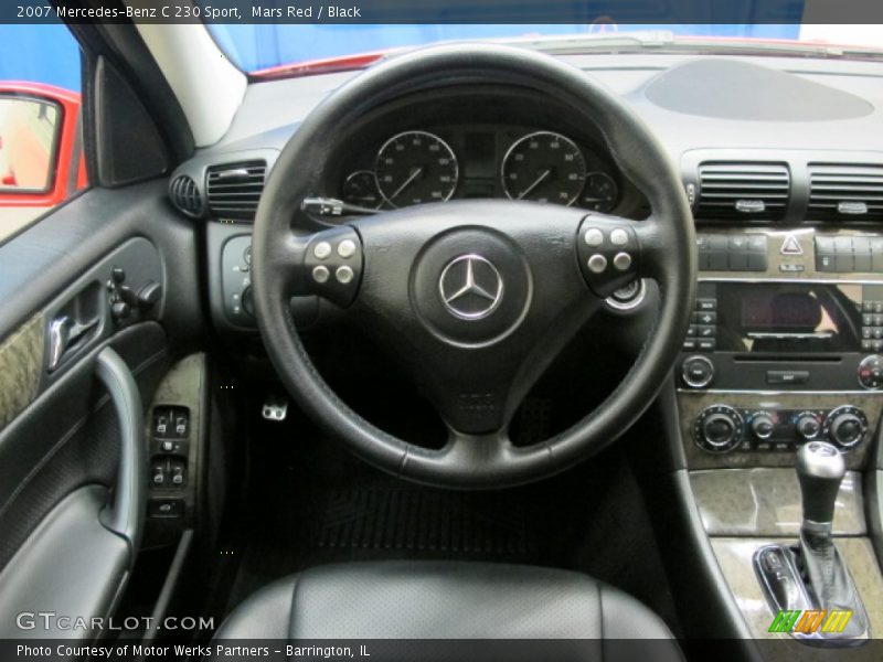 Mars Red / Black 2007 Mercedes-Benz C 230 Sport