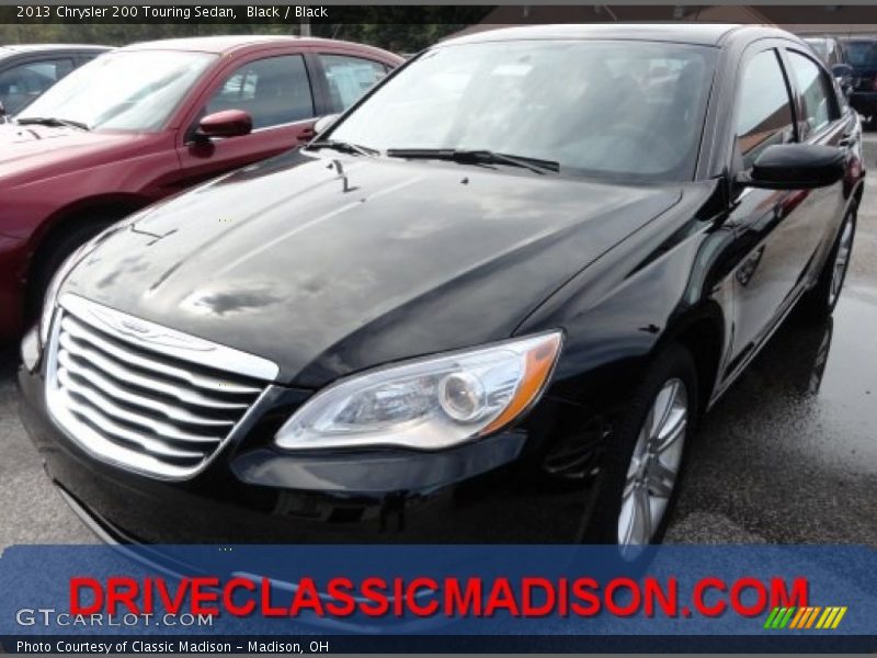 Black / Black 2013 Chrysler 200 Touring Sedan