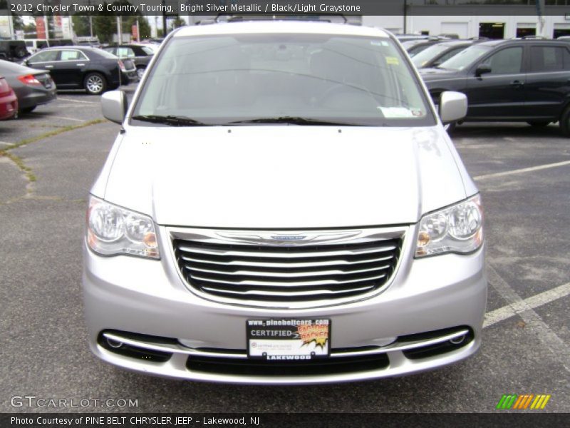 Bright Silver Metallic / Black/Light Graystone 2012 Chrysler Town & Country Touring