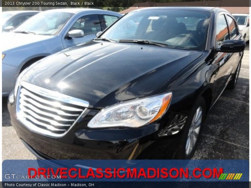 Black / Black 2013 Chrysler 200 Touring Sedan