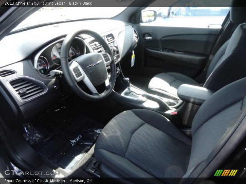 Black / Black 2013 Chrysler 200 Touring Sedan