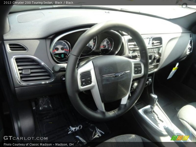 Black / Black 2013 Chrysler 200 Touring Sedan