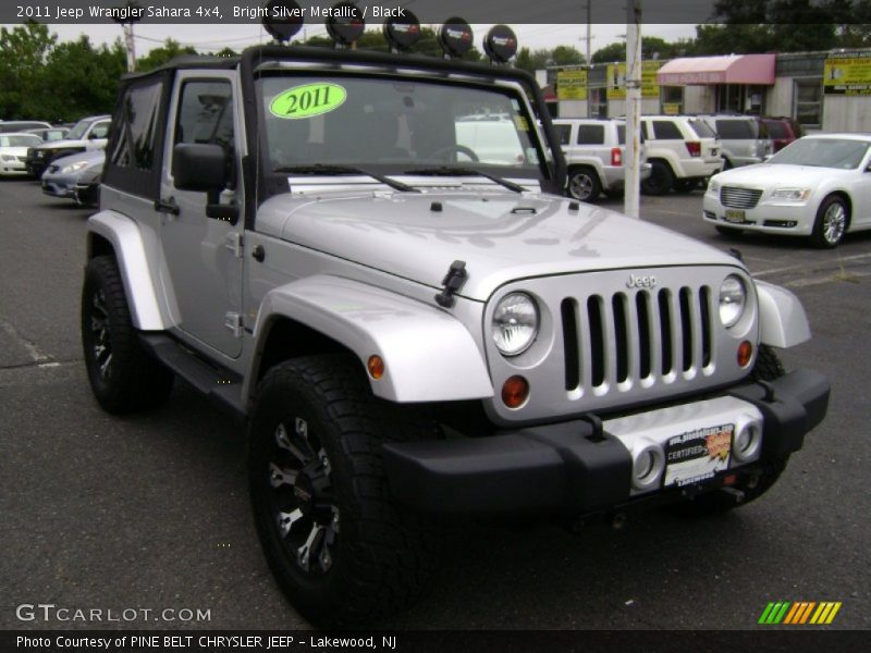 Bright Silver Metallic / Black 2011 Jeep Wrangler Sahara 4x4