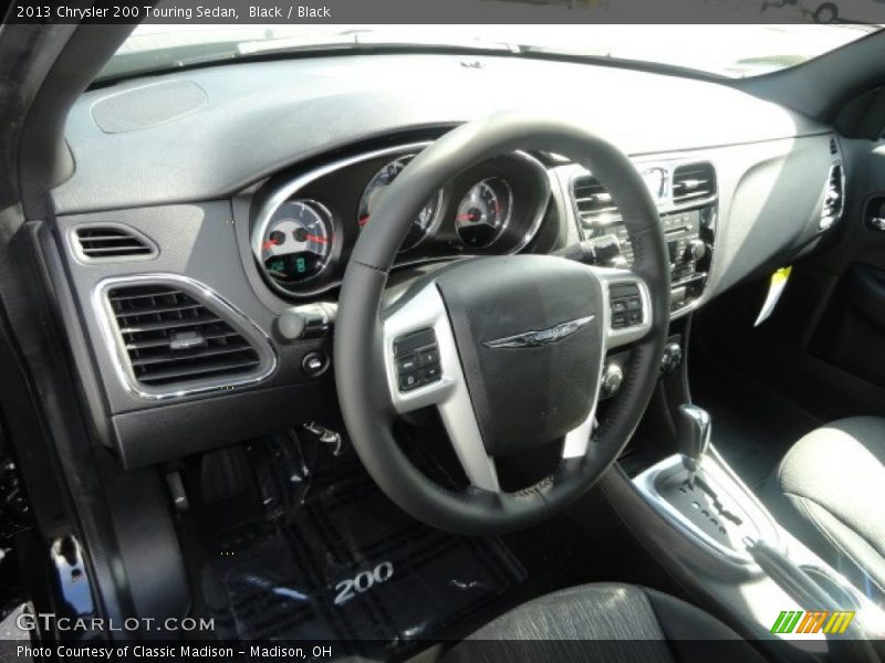 Black / Black 2013 Chrysler 200 Touring Sedan