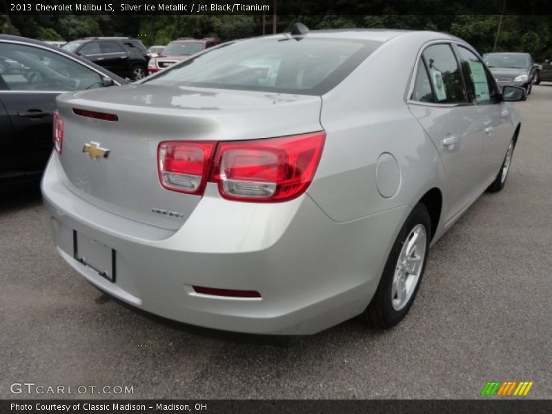 Silver Ice Metallic / Jet Black/Titanium 2013 Chevrolet Malibu LS