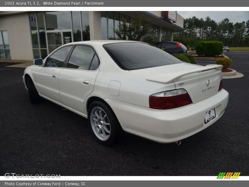 White Diamond Pearl / Parchment 2003 Acura TL 3.2