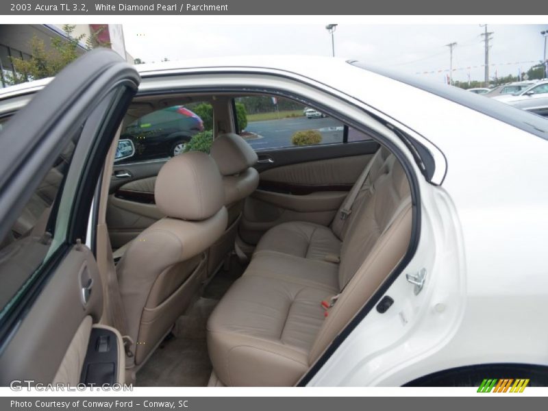 White Diamond Pearl / Parchment 2003 Acura TL 3.2