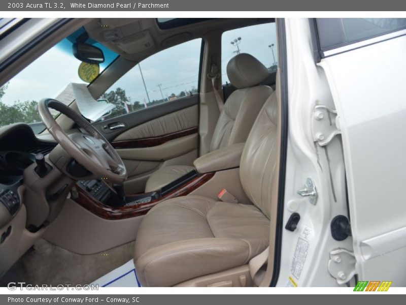 White Diamond Pearl / Parchment 2003 Acura TL 3.2