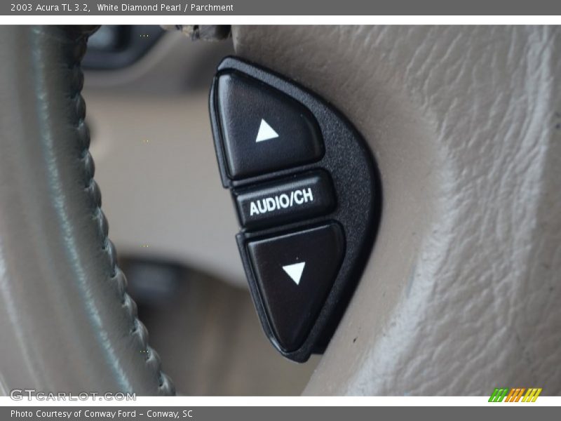 White Diamond Pearl / Parchment 2003 Acura TL 3.2