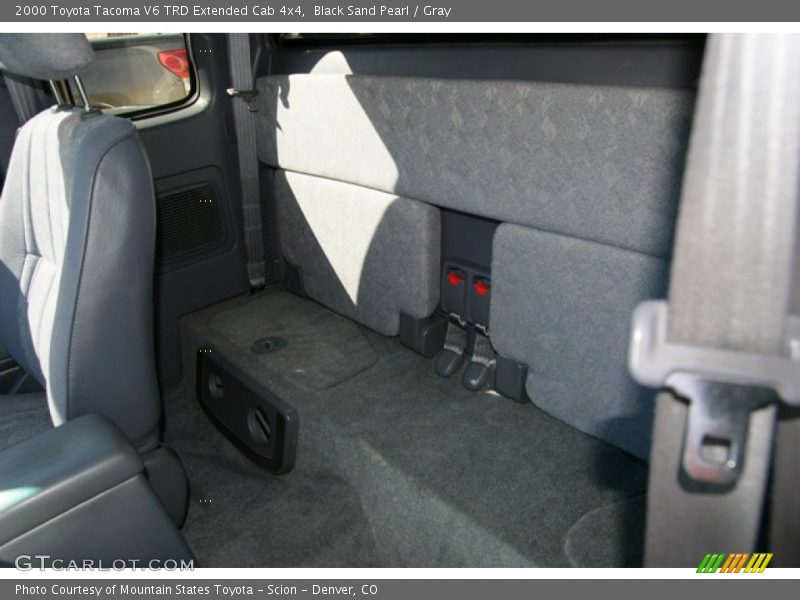 Black Sand Pearl / Gray 2000 Toyota Tacoma V6 TRD Extended Cab 4x4