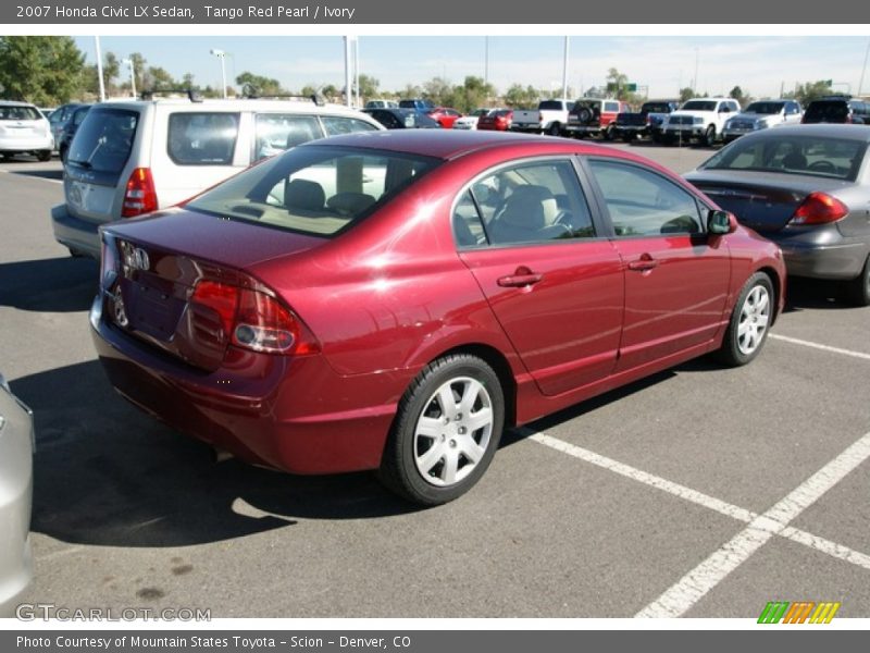 Tango Red Pearl / Ivory 2007 Honda Civic LX Sedan