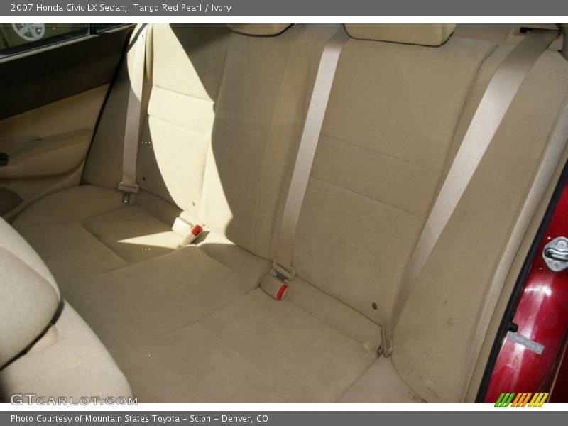 Tango Red Pearl / Ivory 2007 Honda Civic LX Sedan