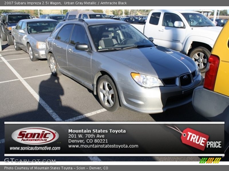 Urban Gray Metallic / Anthracite Black 2007 Subaru Impreza 2.5i Wagon