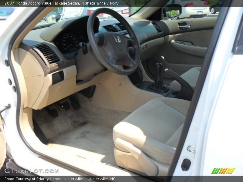 Taffeta White / Ivory 2007 Honda Accord Value Package Sedan
