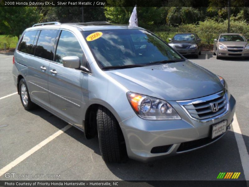 Silver Pearl Metallic / Gray 2008 Honda Odyssey EX-L