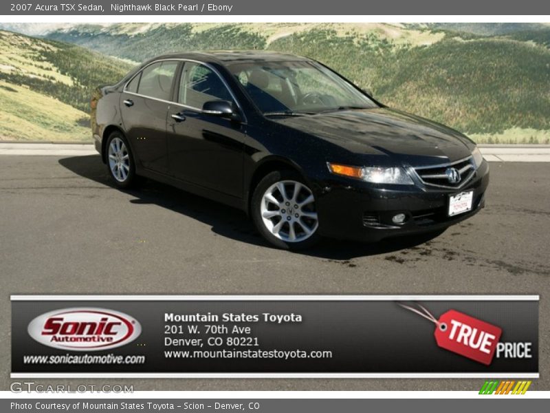 Nighthawk Black Pearl / Ebony 2007 Acura TSX Sedan