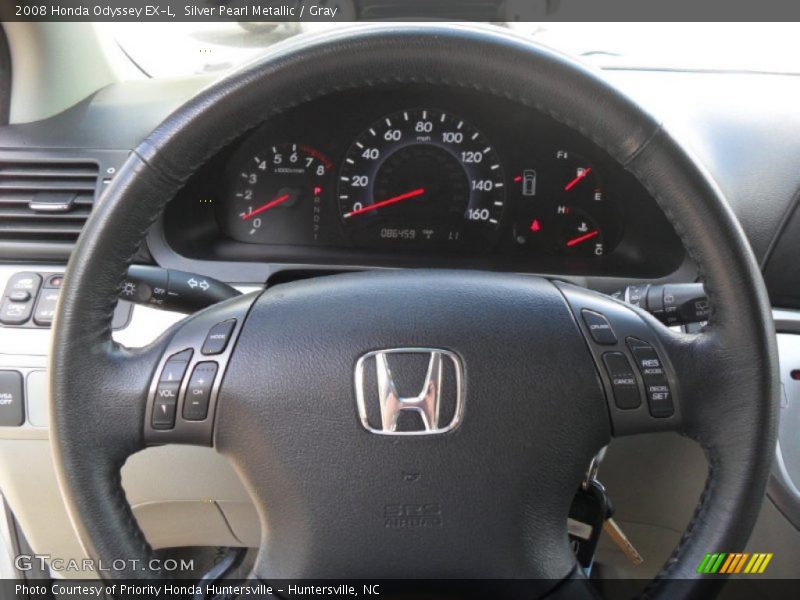 Silver Pearl Metallic / Gray 2008 Honda Odyssey EX-L