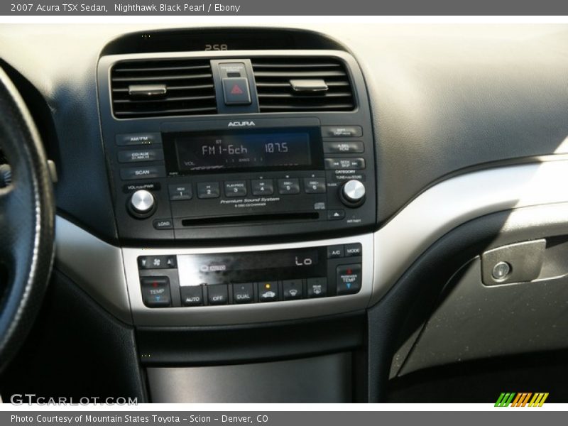Nighthawk Black Pearl / Ebony 2007 Acura TSX Sedan