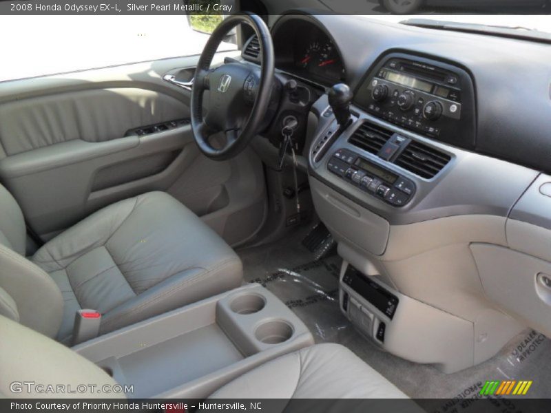 Silver Pearl Metallic / Gray 2008 Honda Odyssey EX-L