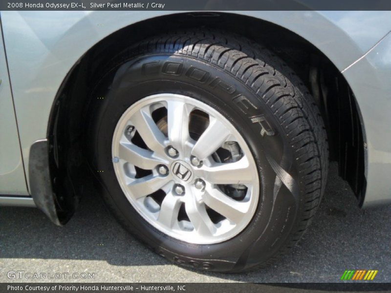 Silver Pearl Metallic / Gray 2008 Honda Odyssey EX-L