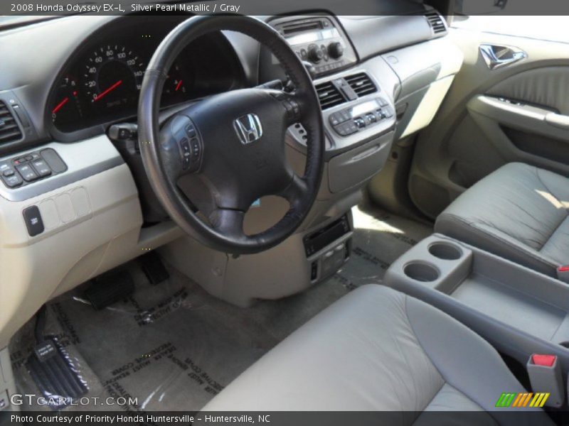 Silver Pearl Metallic / Gray 2008 Honda Odyssey EX-L