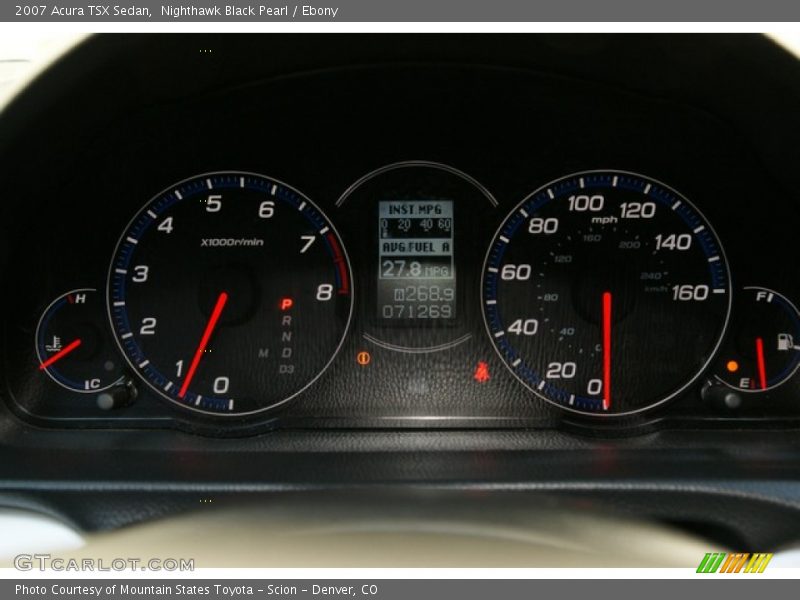 Nighthawk Black Pearl / Ebony 2007 Acura TSX Sedan