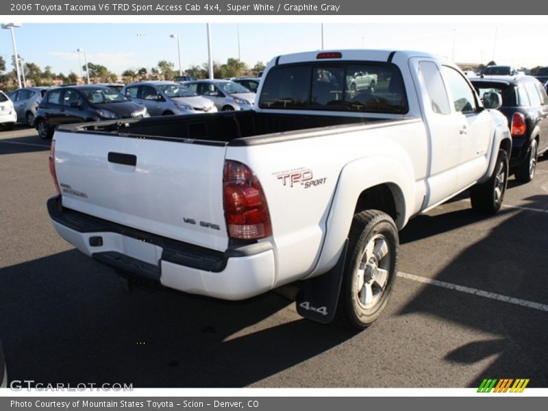 Super White / Graphite Gray 2006 Toyota Tacoma V6 TRD Sport Access Cab 4x4