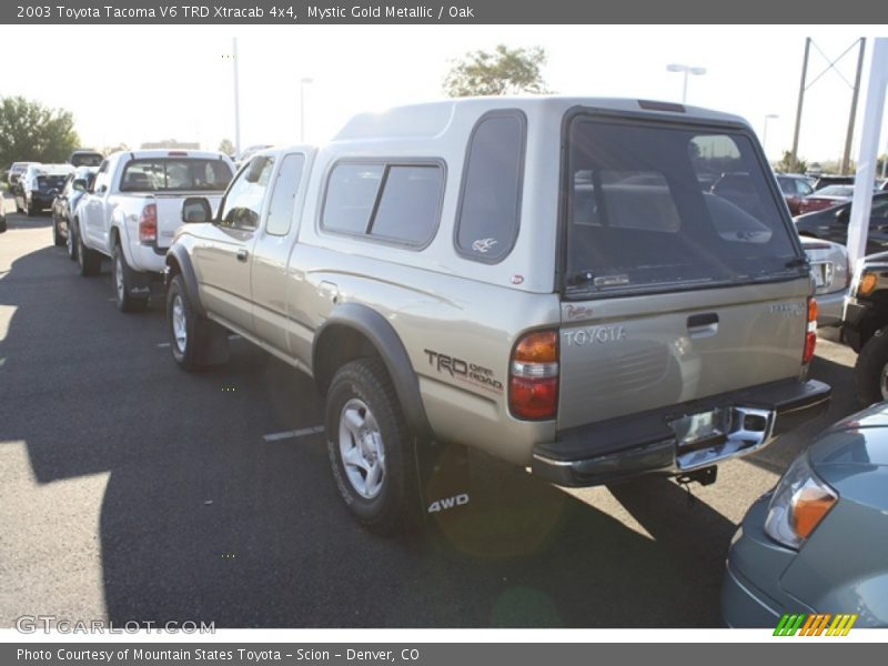 Mystic Gold Metallic / Oak 2003 Toyota Tacoma V6 TRD Xtracab 4x4