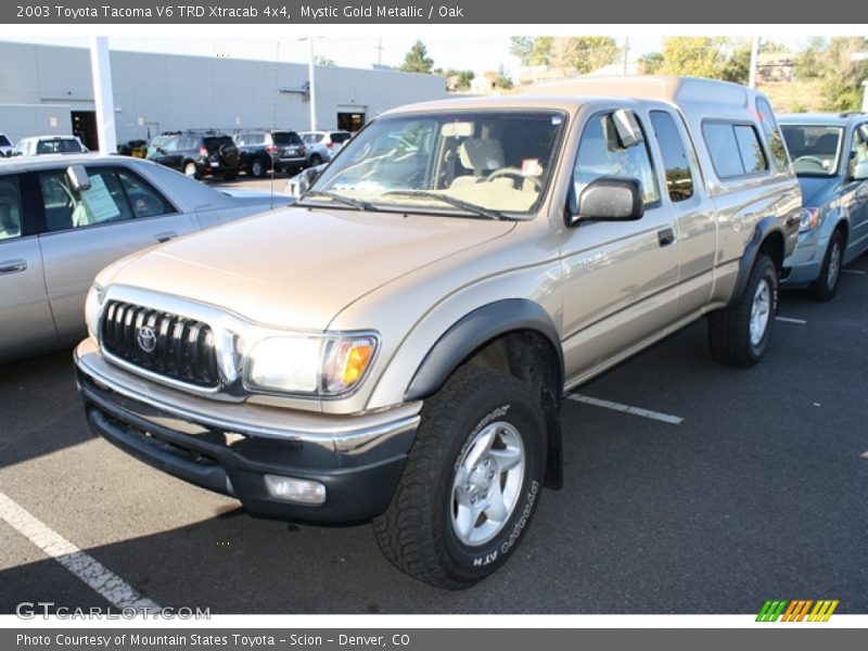 Mystic Gold Metallic / Oak 2003 Toyota Tacoma V6 TRD Xtracab 4x4