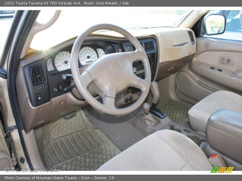 Mystic Gold Metallic / Oak 2003 Toyota Tacoma V6 TRD Xtracab 4x4