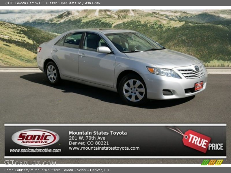 Classic Silver Metallic / Ash Gray 2010 Toyota Camry LE