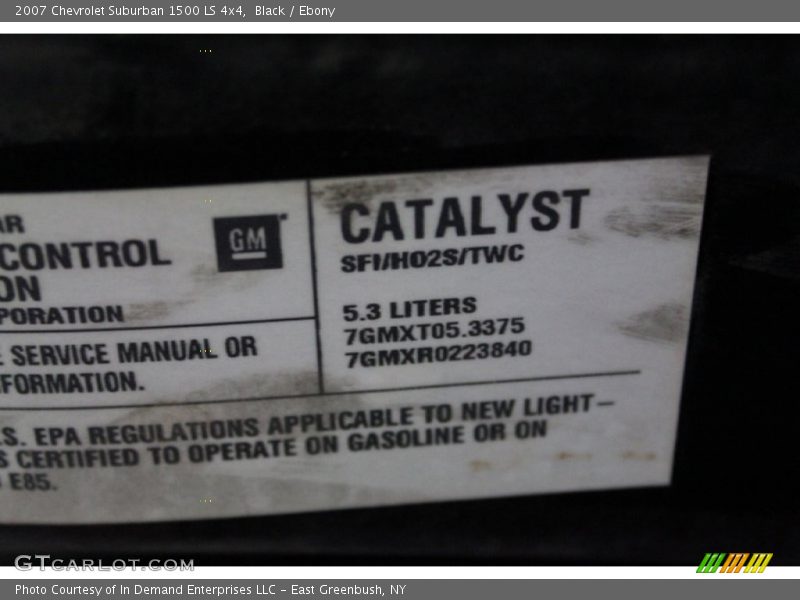 Black / Ebony 2007 Chevrolet Suburban 1500 LS 4x4