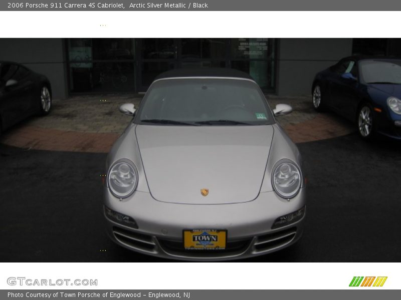 Arctic Silver Metallic / Black 2006 Porsche 911 Carrera 4S Cabriolet